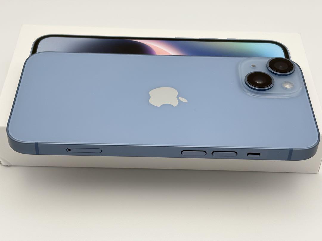 【極上美品】iphone14 128GB ブルー バッテリー86％ SIMフリー