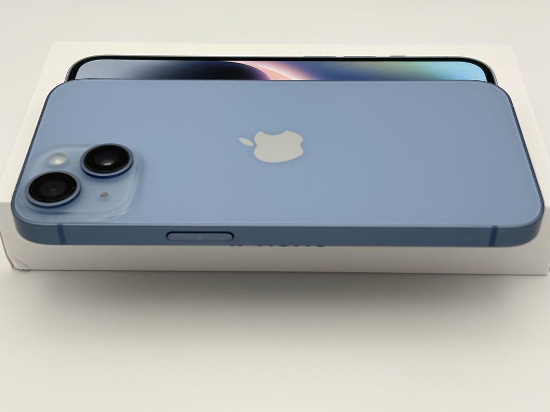 【極上美品】iphone14 128GB ブルー バッテリー86％ SIMフリー