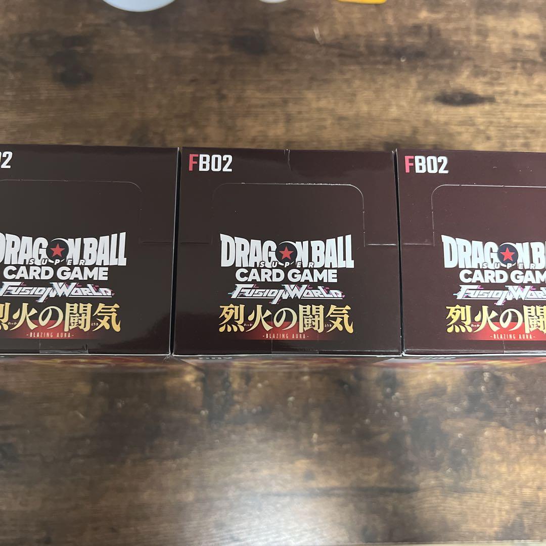 ドラゴンボール フュージョンワールド テープ付き 烈火の闘気3box