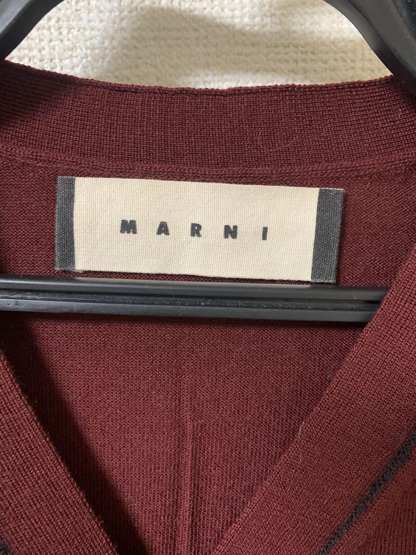 MARNI マルニ カーディガン 44 ボルドー 【新品】