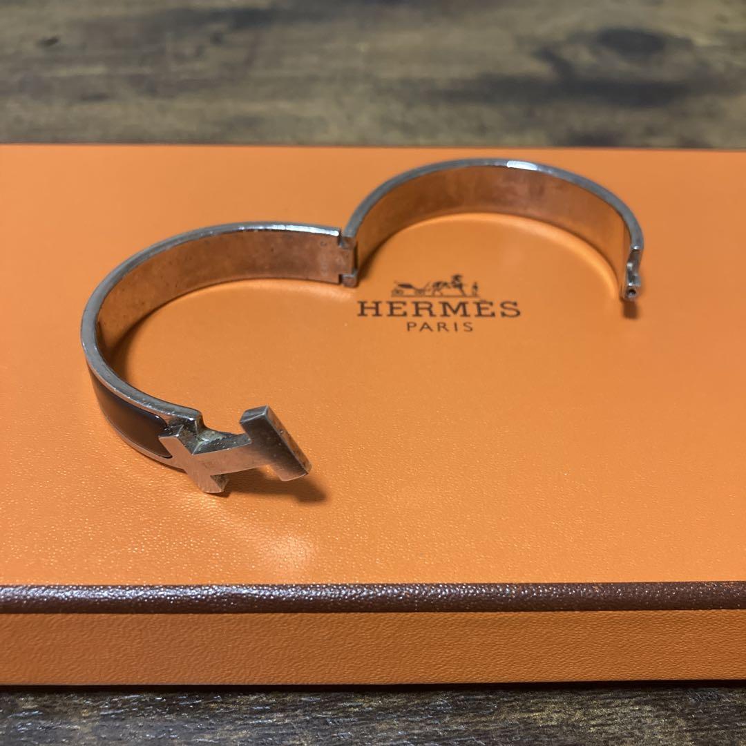 HERMES Hロゴ バングル ブレスレット