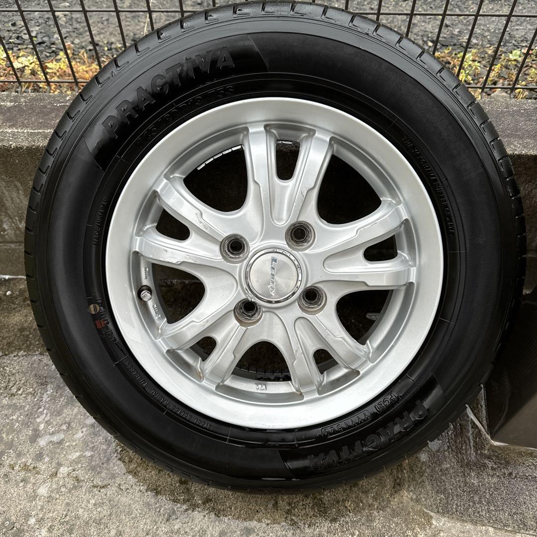⑥145/80R13 23年製PRACTIVA夏タイヤ アルミ付4本セット ⑥145/80R13 23年製PRACTIVA夏タイヤ アルミ付4本セット - メルカリ