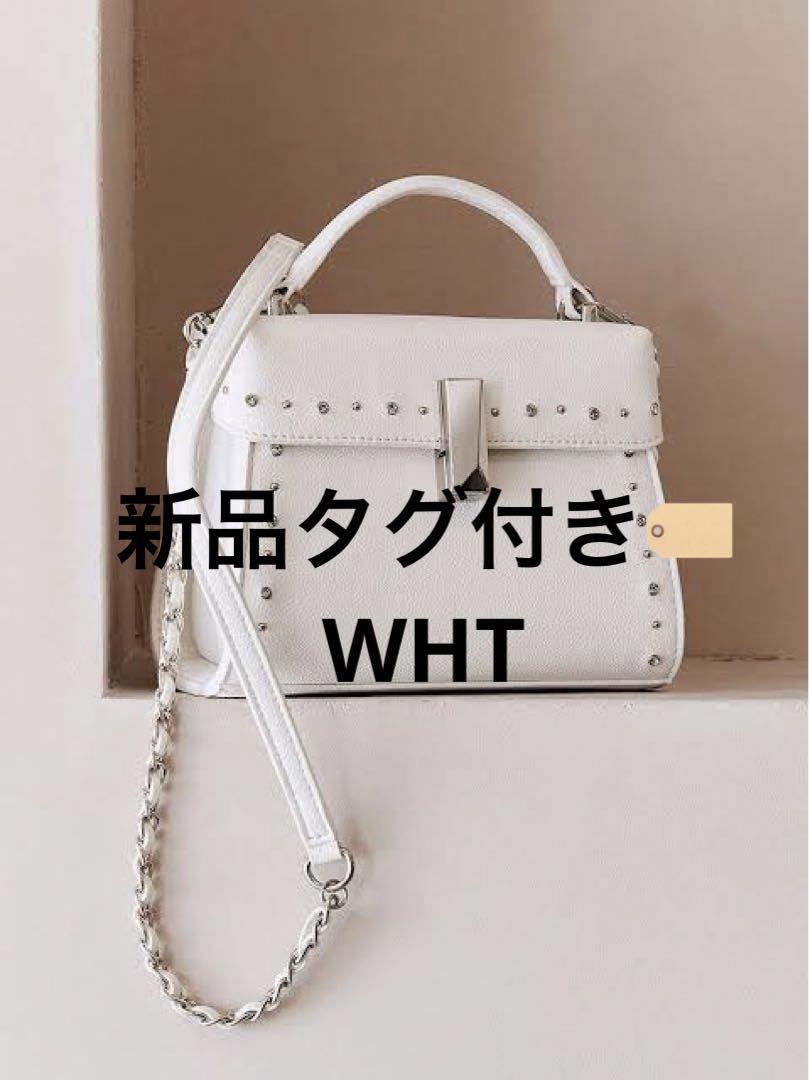 CELFORD 【USAGI ONLINE限定】ビジュースタッズポシェット 白