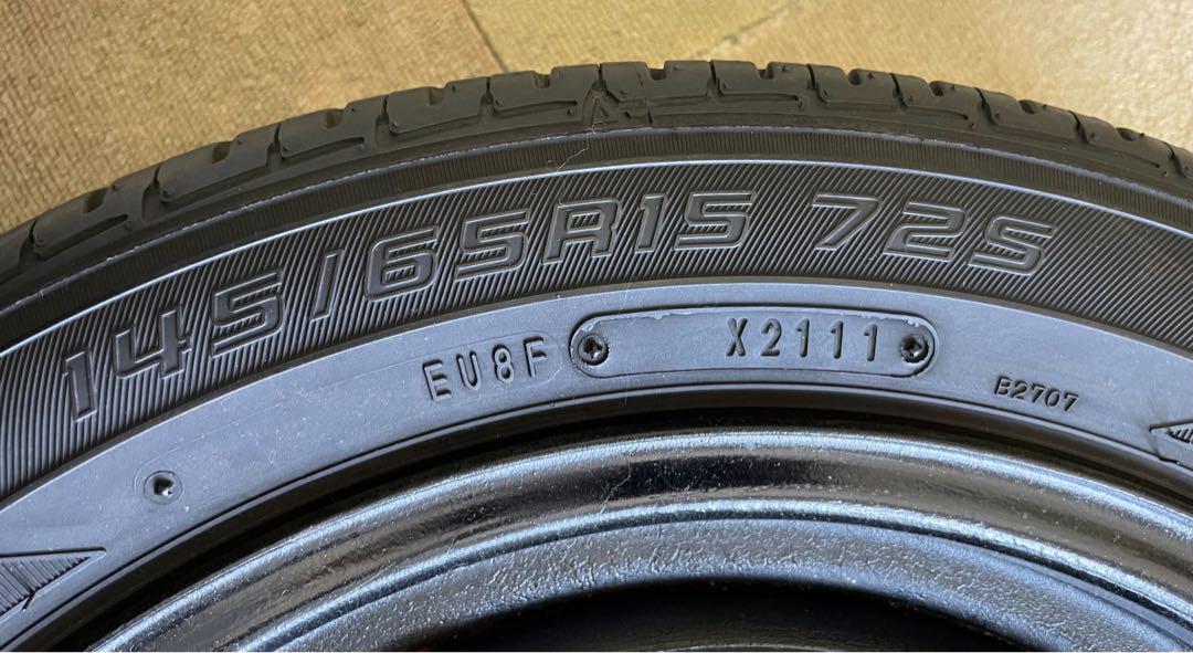 mccスマート450 軽登録、車検時使用 タイヤ・ホイール2本セット