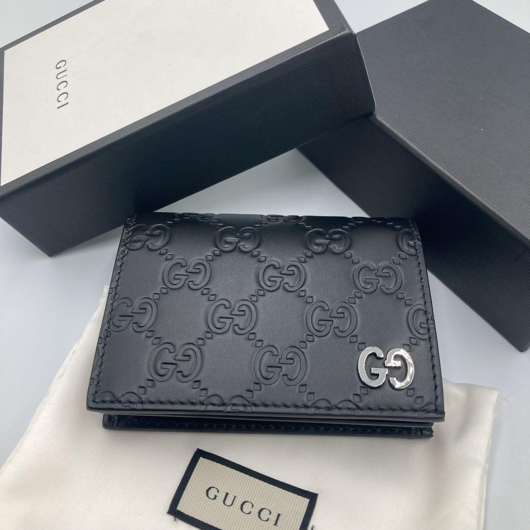 ！新品！　GUCCI グッチ　折り財布　ブラック