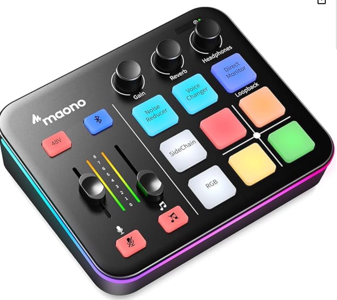 Maono PD100 ゲーミングオーディオミキサー（G1NEO 新品付き）