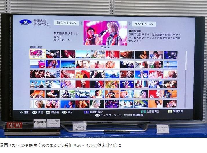 ♪☆SHARP　4Ｋ　ULTRHD Blu-ray BD-UT2200 18年製