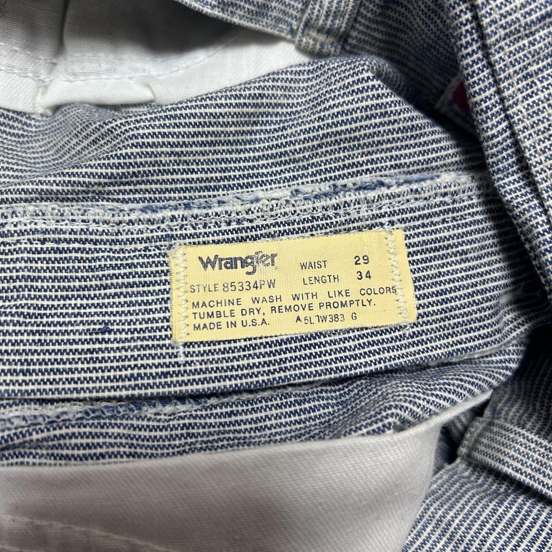 70s 80s Wrangler ペインターパンツ ヒッコリー ヴィンテージ古着