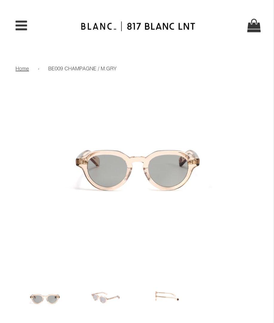 blanc.. 2024コレクション サングラス BE009