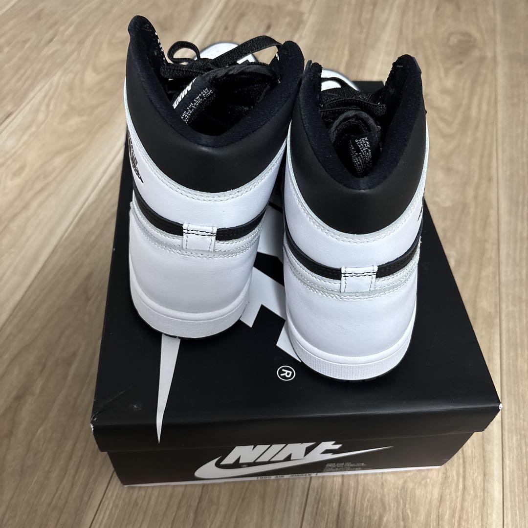靴 Air Jordan 1 Retro High OG \"Black/White\"