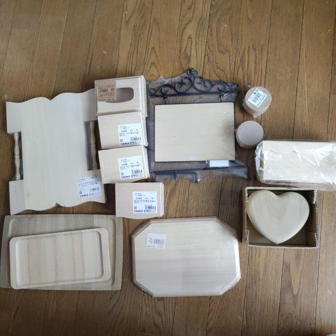 トールペイント　素材　白木セット 写真6枚目プレゼントボックスも！