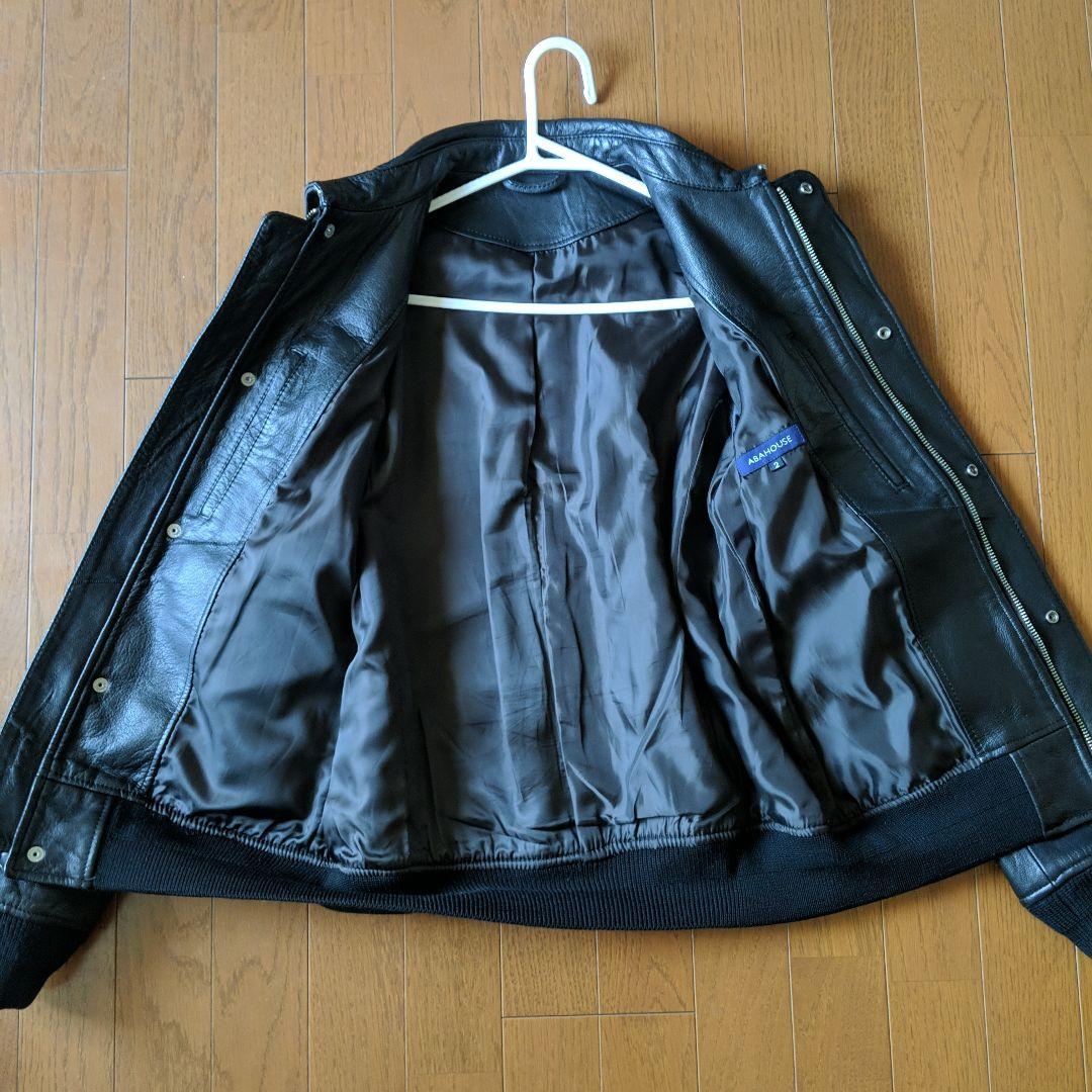 【美品】☆ABAHOUSE アバハウス やぎ革 レザージャケット サイズ2