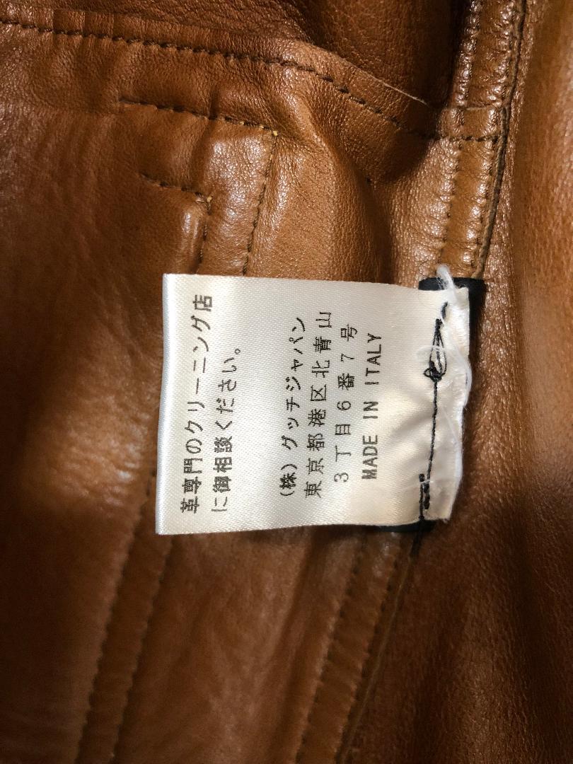 ヴィンテージ GUCCI キャンバス GG カーフレザー バイカーズ ヴィンテージ GUCCI キャンバス GG カーフレザー バイカーズ