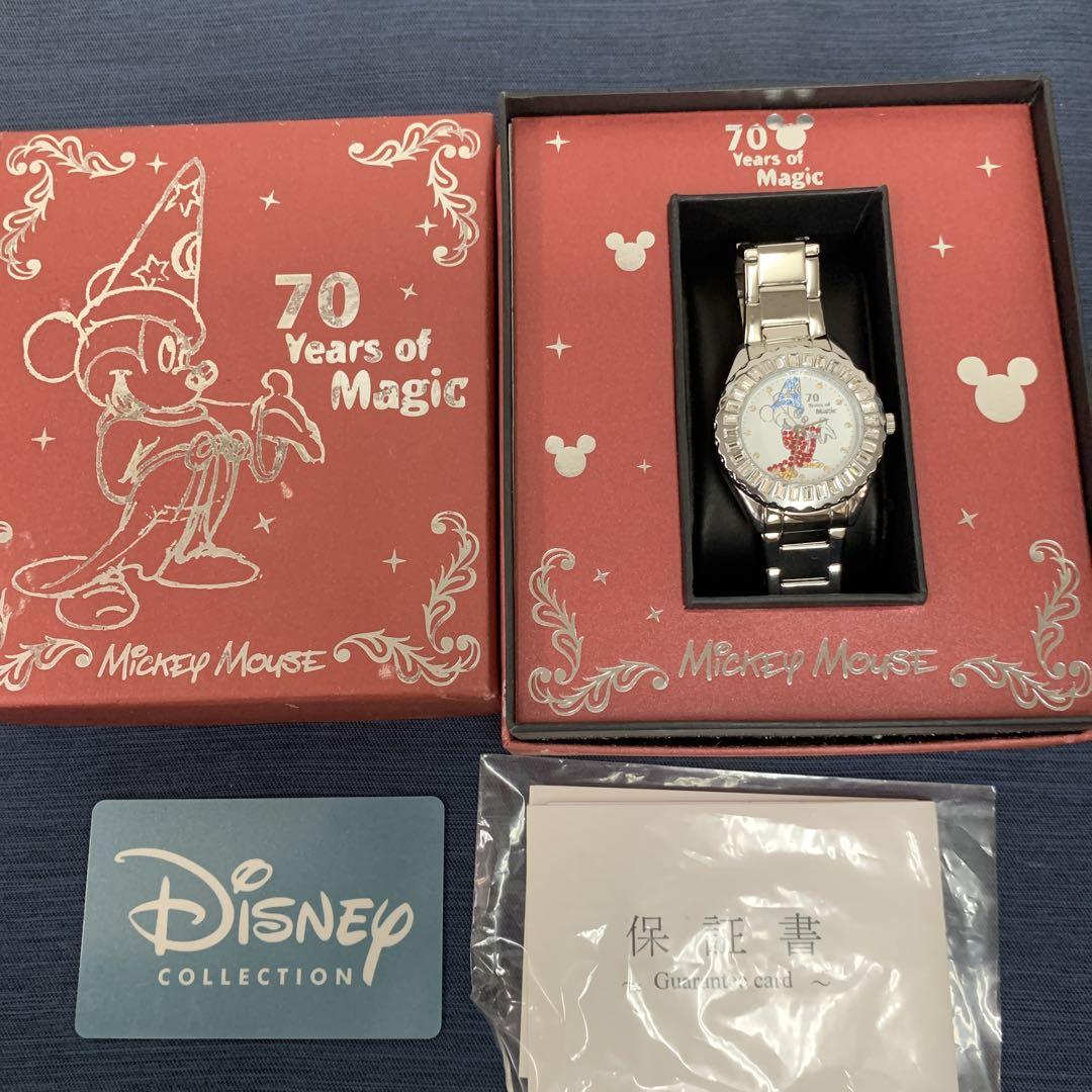 ディズニー 70周年記念 クオーツ腕時計 美品 - メルカリ