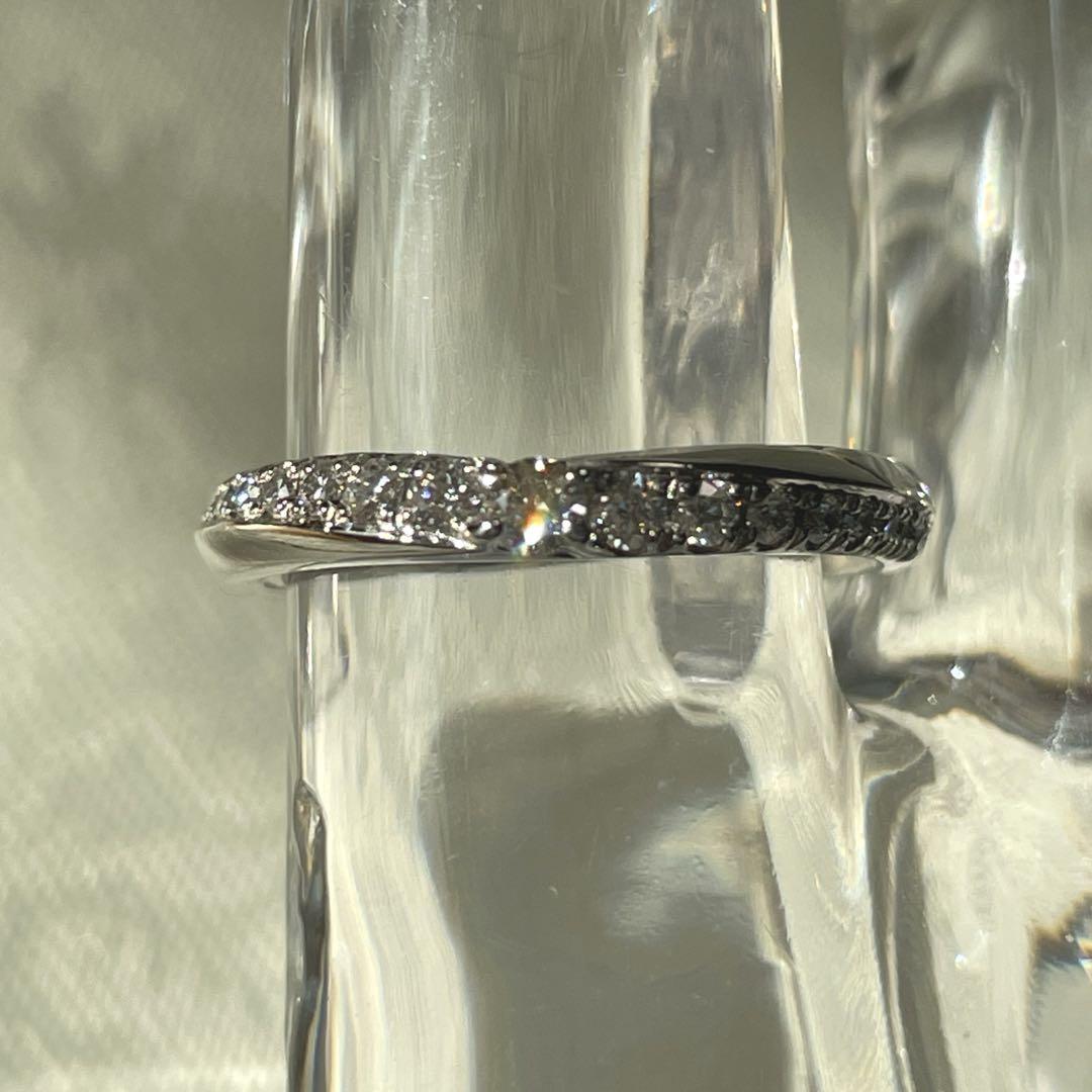 美品 GINZA DIAMOND SHIRAISHI リング PT950 約9号