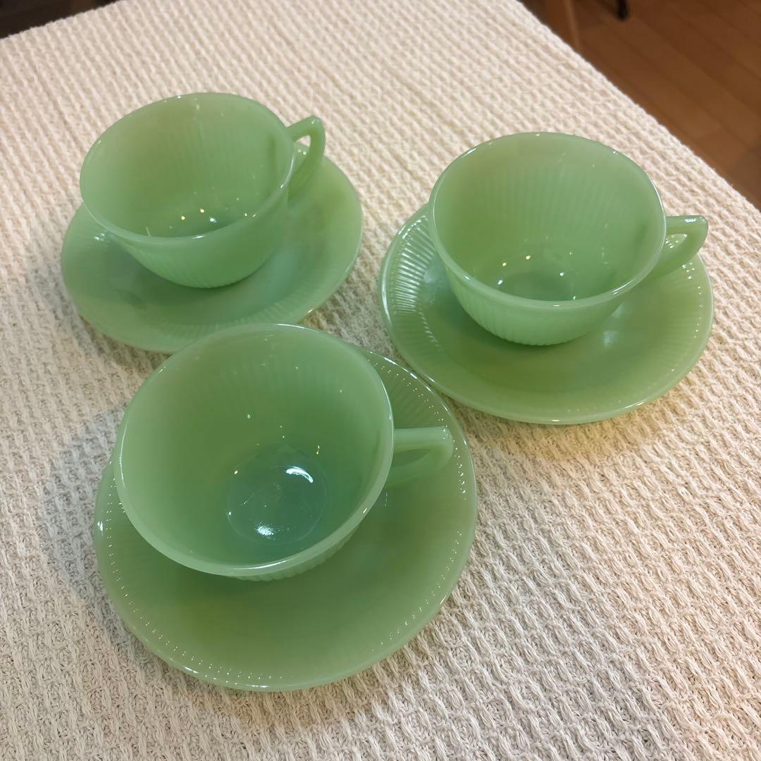 ファイヤーキング ジェーンレイ ティーカップ3セットヴィンテージ 食器 雑貨Fire-King