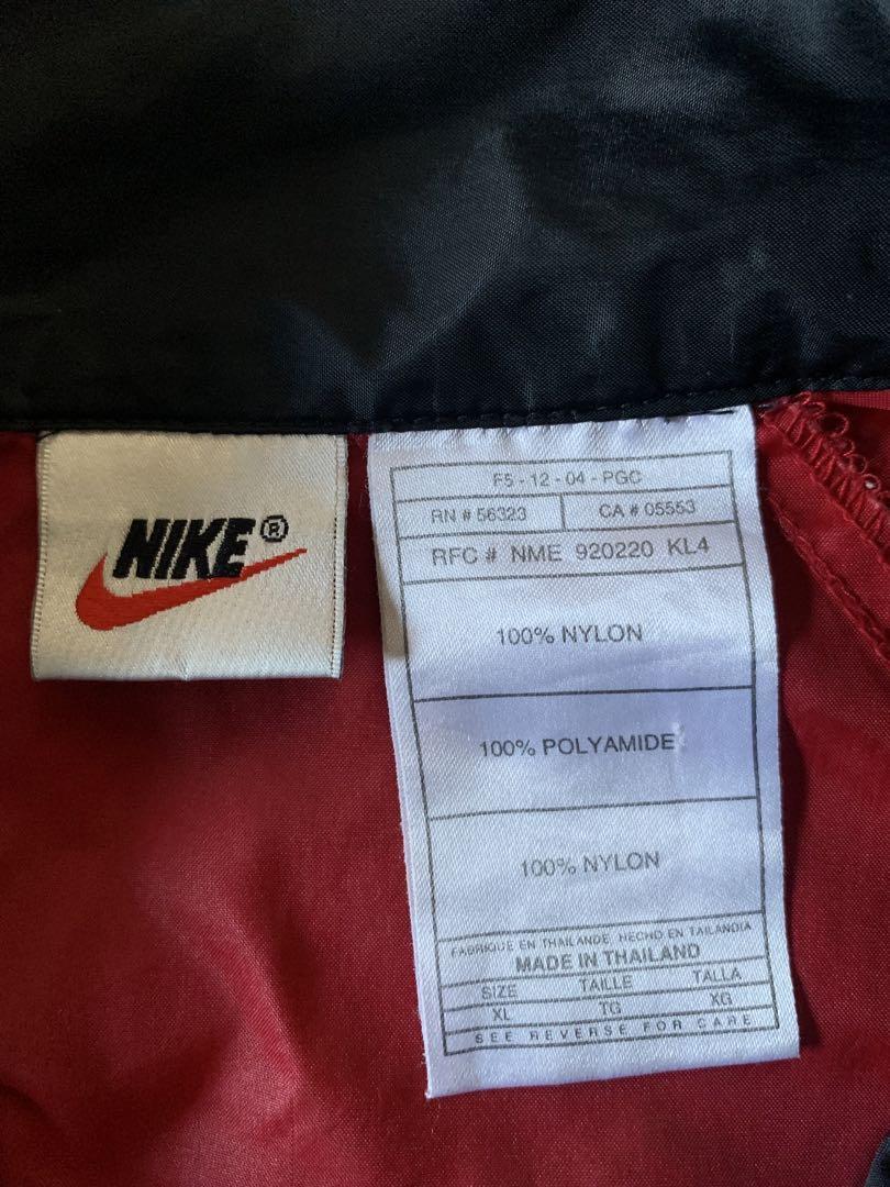 90s XL ナイキ ビッグスウォッシュ vtg ナイロン ジャケット Nike