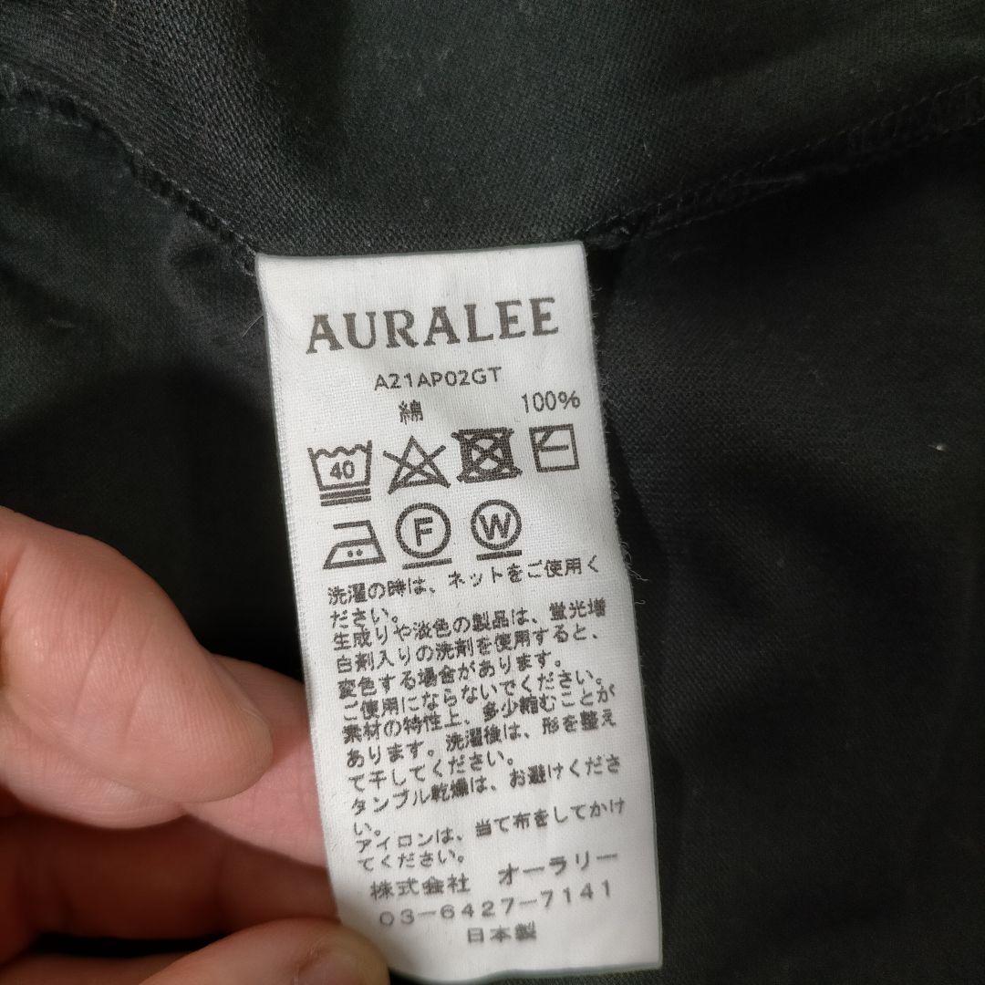 オーラリー 21AW LUSTER PLAITING L/S TEE ハイネック