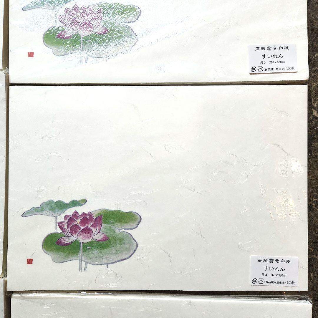 高級雲竜和紙 敷紙 マットすいれん 260×380mm 100枚×10セット