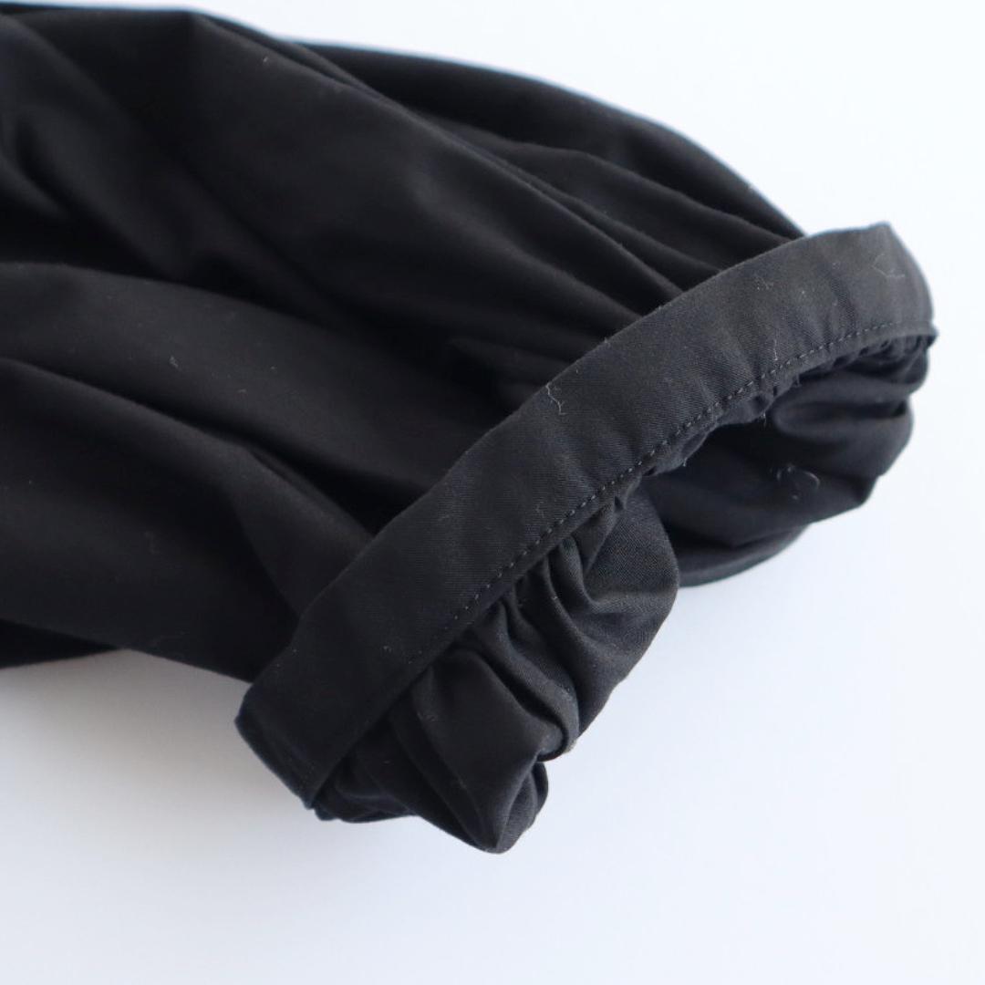 COMME des GARCONS コムコム ギャザータイブラウス ブラック S