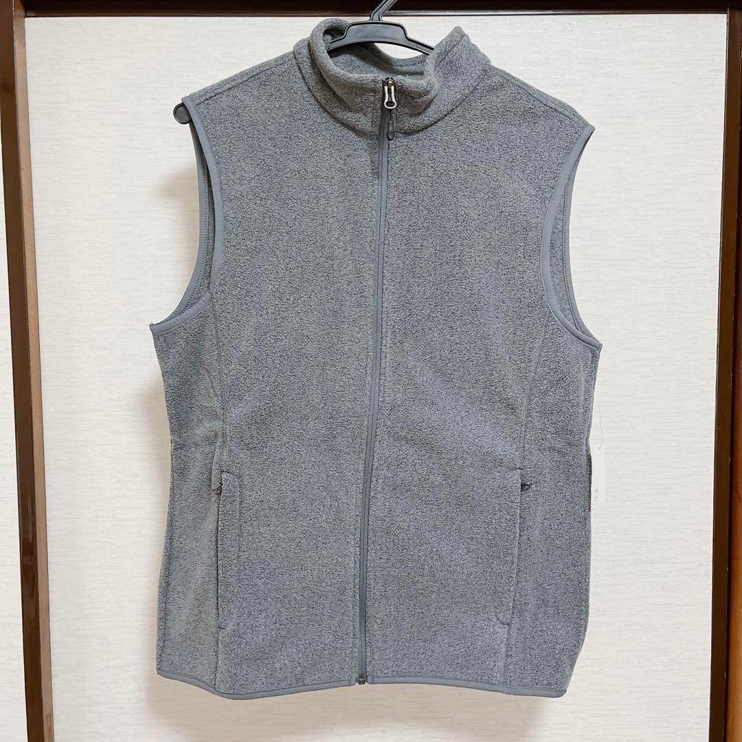 Amazon Essentials ベスト ジッパー フリース メンズ グレー