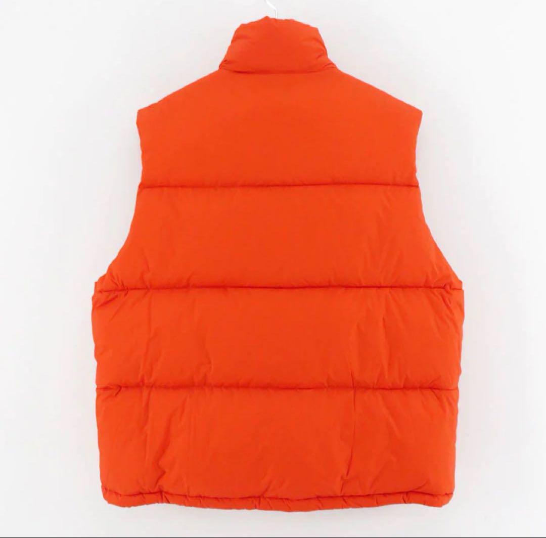 auralee NYLON RIPSTOP DOWN VEST オレンジ 5