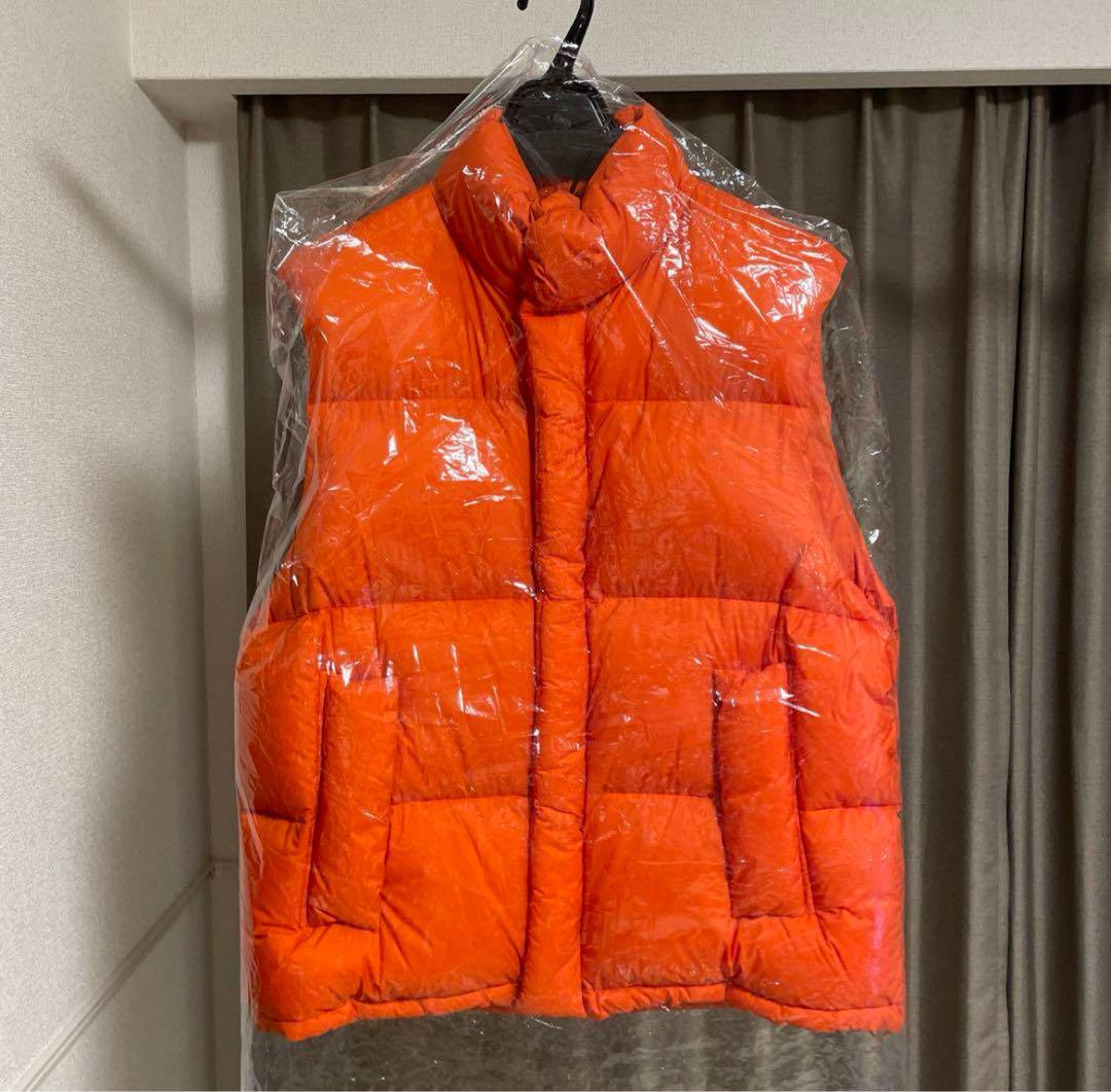 auralee NYLON RIPSTOP DOWN VEST オレンジ 5