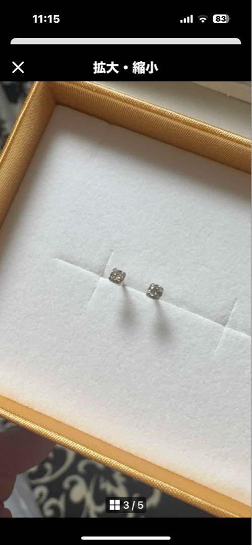 ✴︎プラチナダイアモンドピアス✴︎ 13,000円