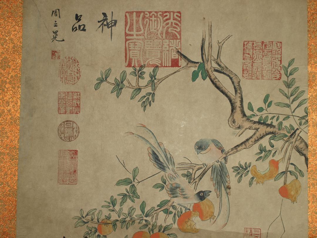 中国掛け軸「李方膺作 山水図 紙本」肉筆保証 中国画家 BD208A13