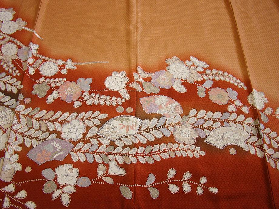 ★美品 一越地 お茶事最適 附下げ・訪問着（正絹）仕立上り＜HH1925＞★ ☆美品 一越地 お茶事最適 附下げ・訪問着（正絹）仕立上り
