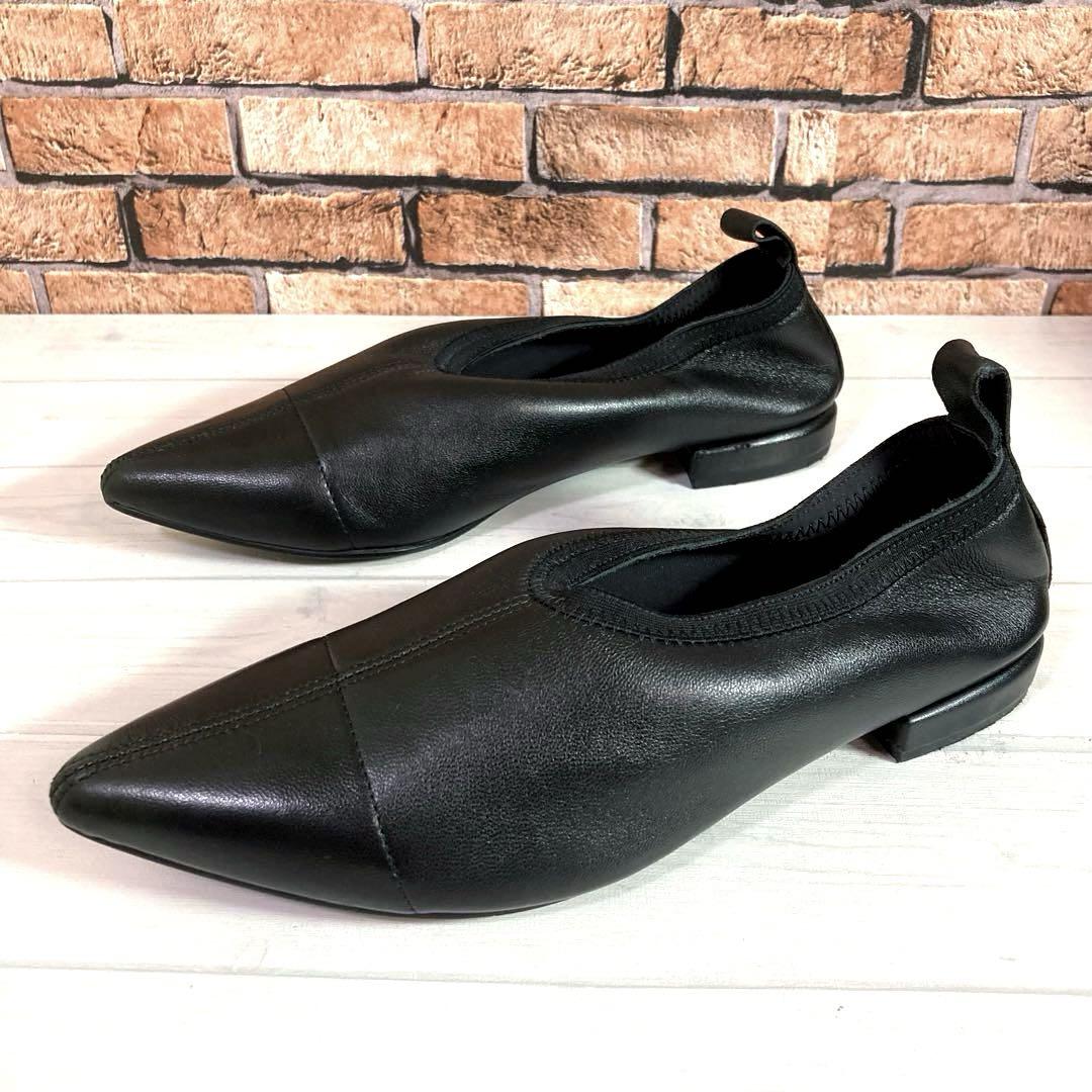 美品■ヌエール■フラットパンプス✨バレエシューズ ポインテッドトゥ ヤマダヤ