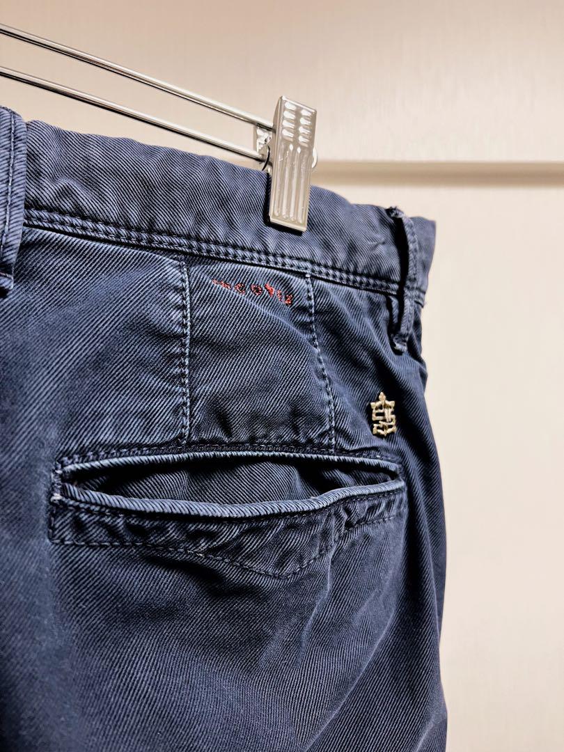 インコテックス INCOTEX SLACKS ネイビー31