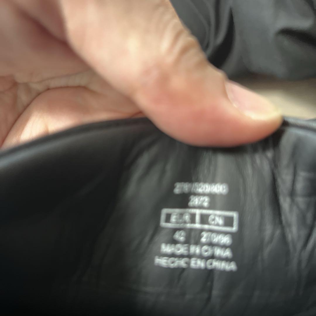 Vibram ブラック レザー スライドサンダル　Zara