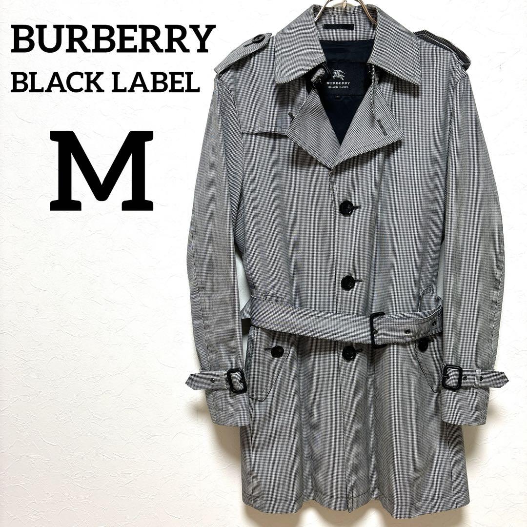 春おすすめ BURBERRY BLACKLABEL トレンチコート 千鳥格子 M