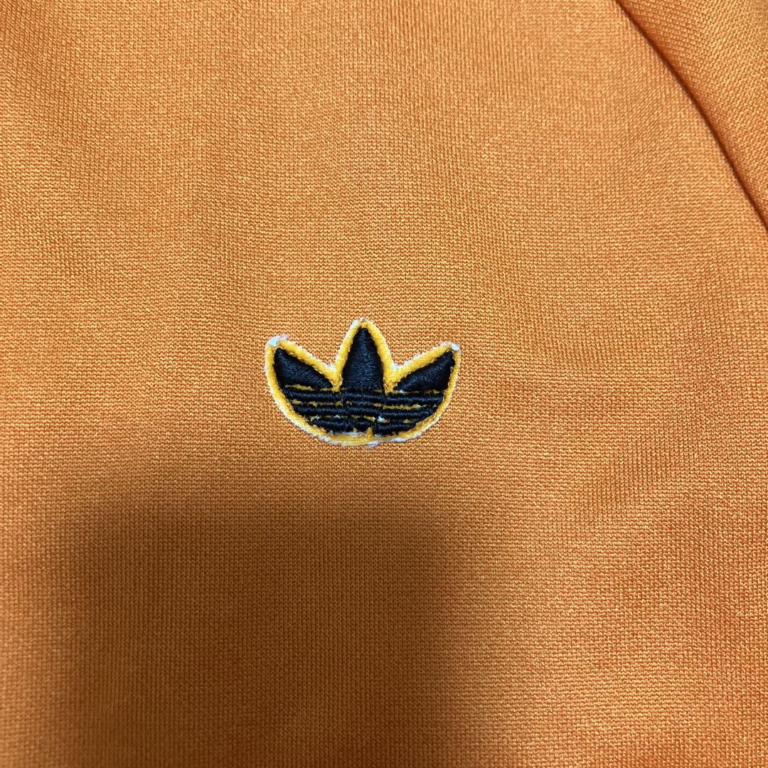 adidas オレンジ ジャージ トラックジャケット