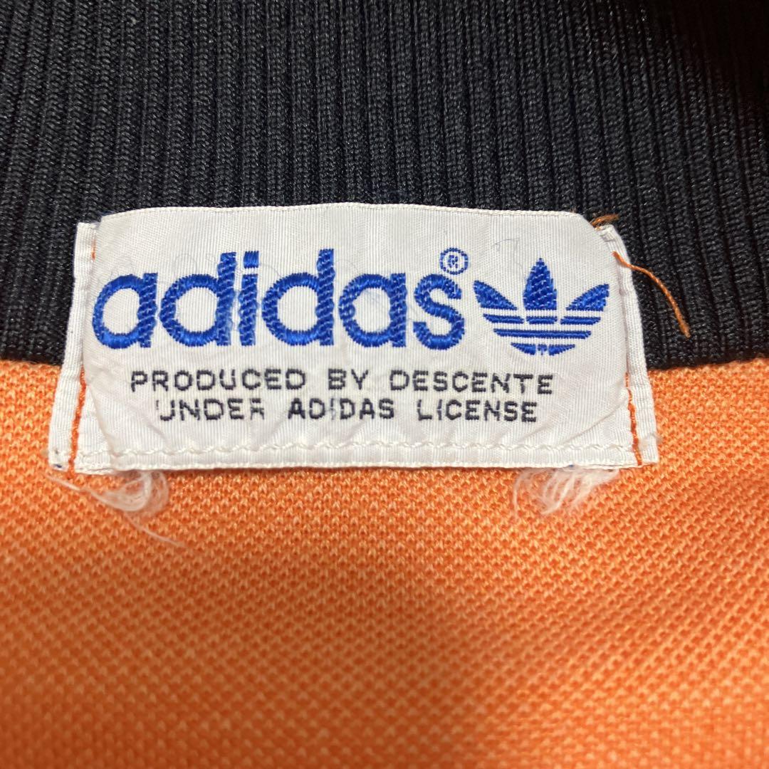 adidas オレンジ ジャージ トラックジャケット