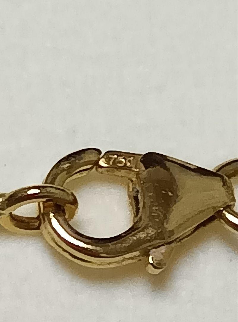 未使用品　イタリア製 18金 オメガ ネックレス 3.6g