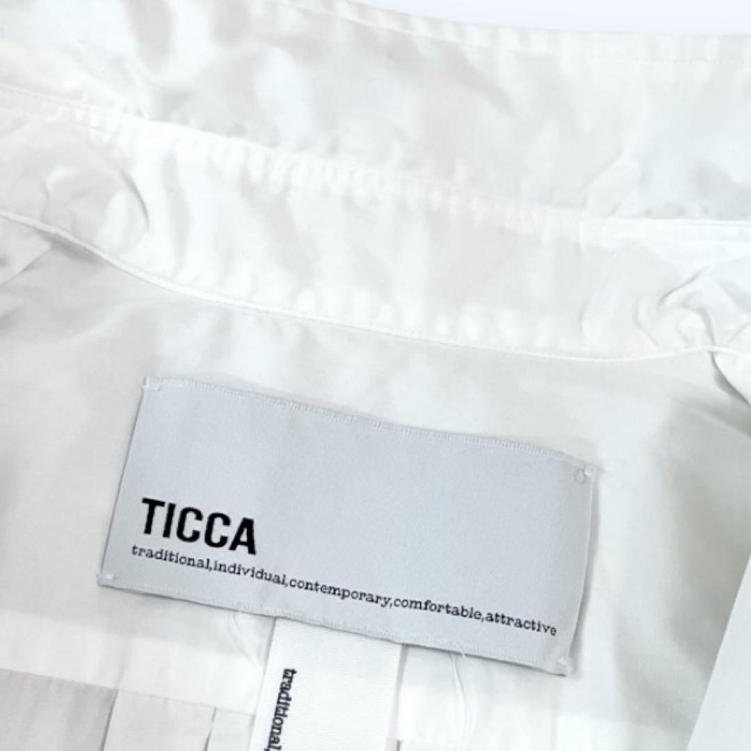 ✨極美品✨ ティッカ 近年モデル スクエアビックシャツ 洗える オーバーサイズ 極美品♪ティッカ コットン スクエアビックシャツ オーバー