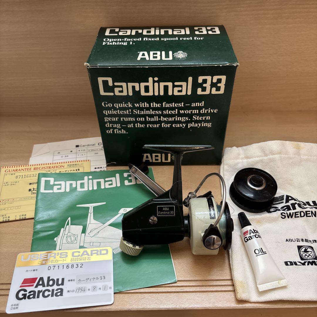 k*8様 ABU Cardinal 33 元箱・付属品完備 スピニングリール ヴ