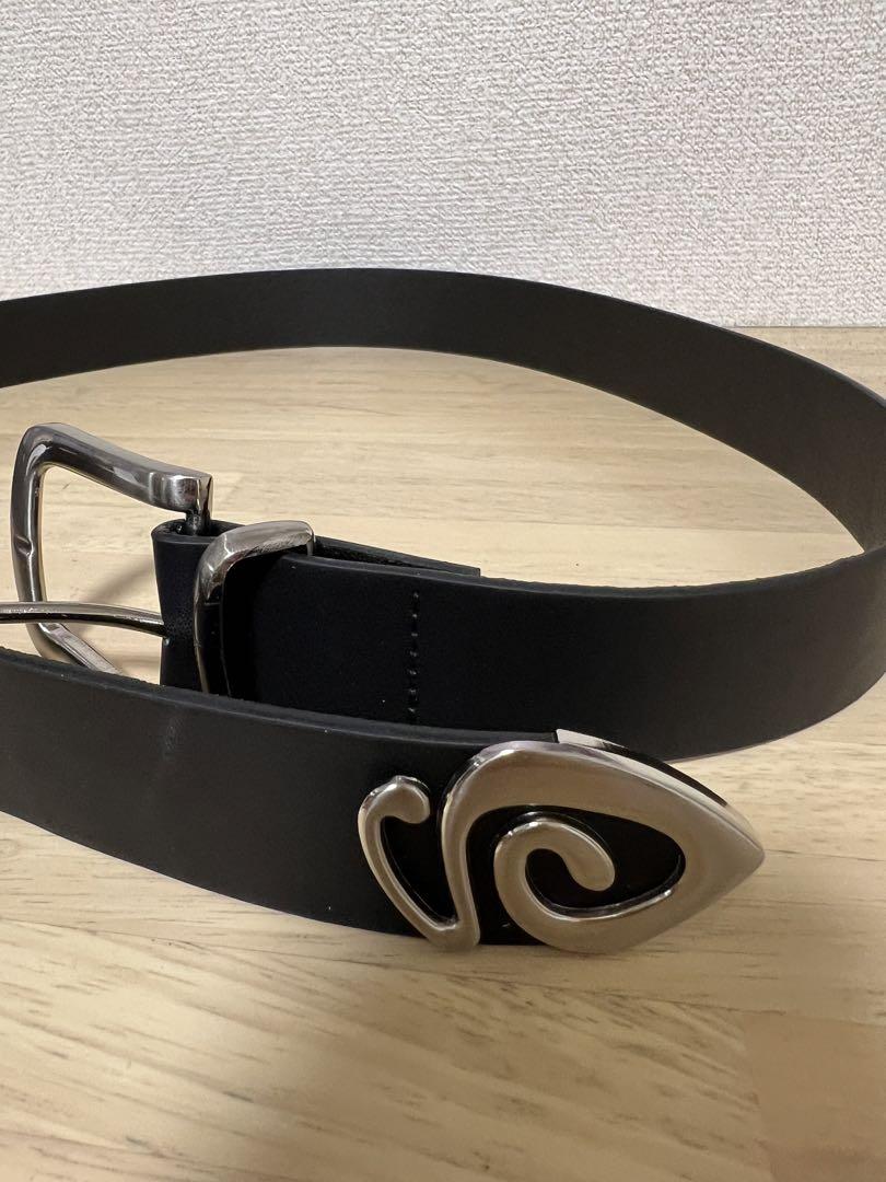 6/25本日限定価格！STUSSY ステューシー レザーベルト 黒