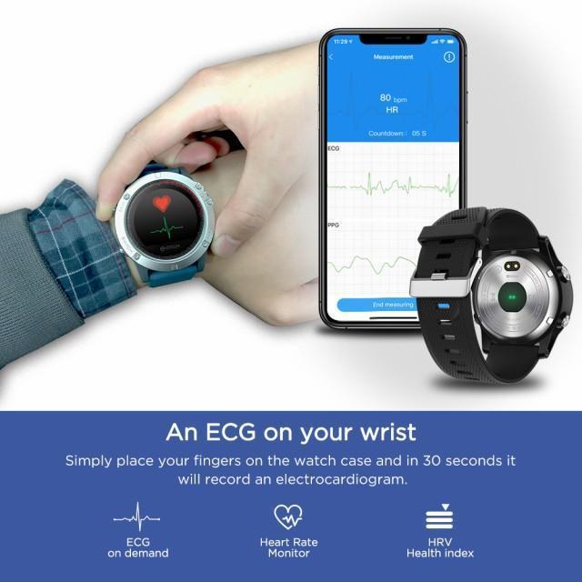 セール特価 Zeblaze VIBE 3 ECG ブルー Bluetooth 防水 心拍数計 PAdy0-m14178858885 日本製定番
