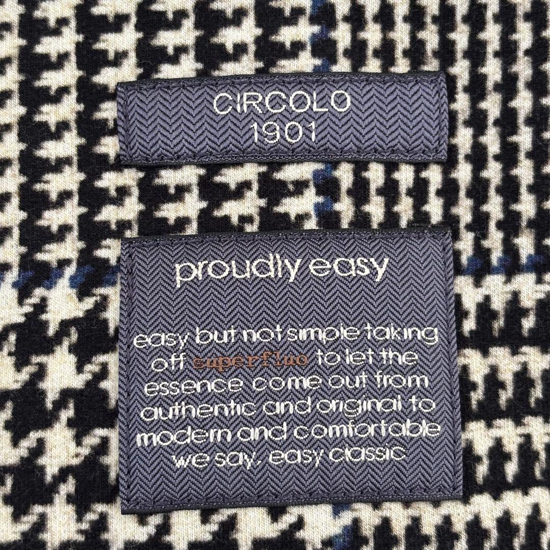 美品 CIRCOLO1901 グレンプレイド 千鳥柄 50 ジャージー 2B