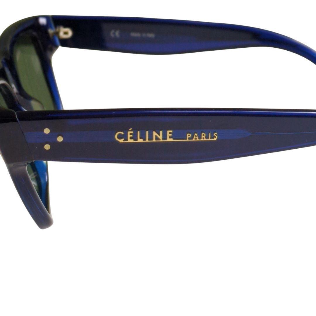 CELINE SC1746 ウェリントン型 サングラス 眼鏡 ブルー