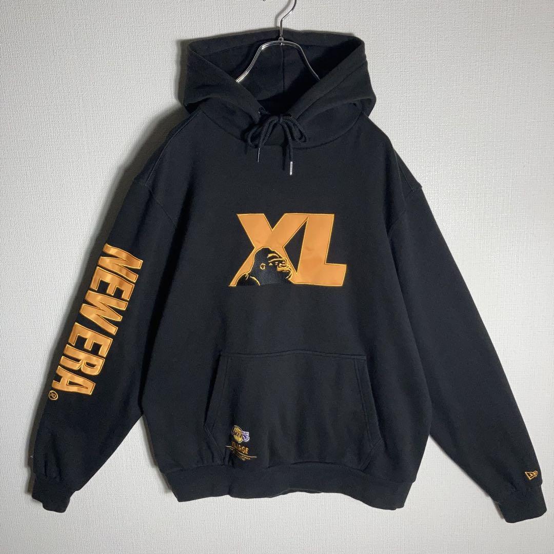 美品】XLARGE NEWERA プルオーバーパーカー LAKERS 刺繍 M