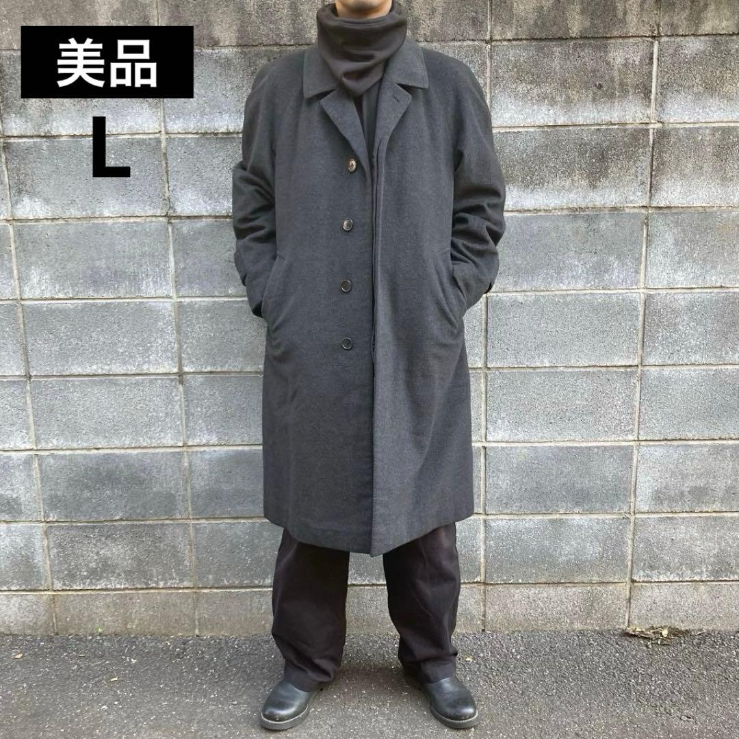 チェスターコート カシミヤ 高品質 野海L