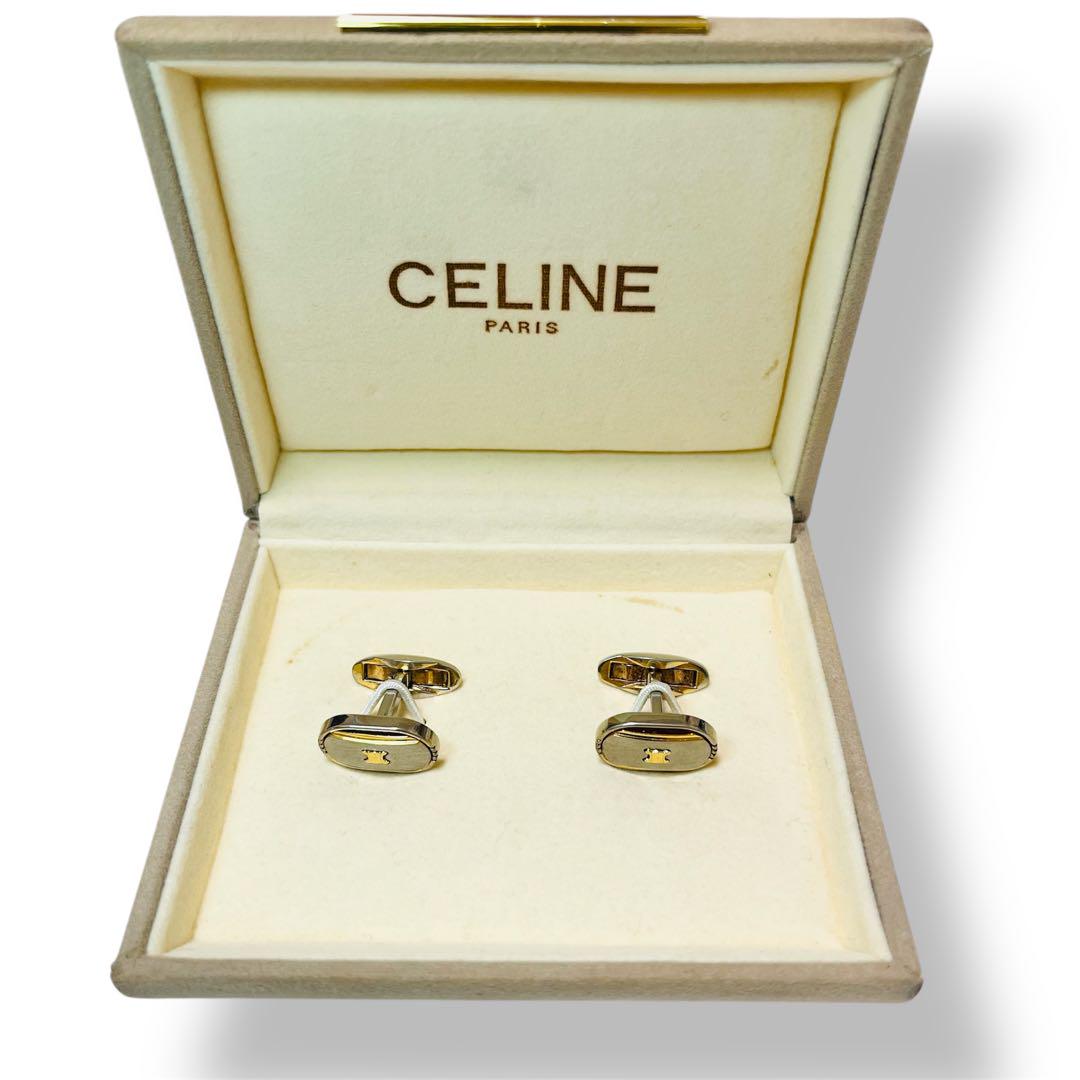 美品】CELINE セリーヌ カフス トリオンフロゴ - メルカリ