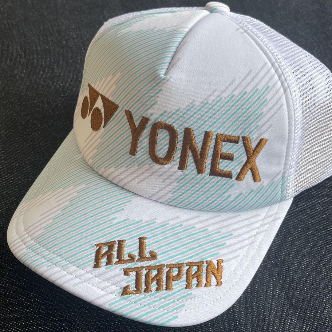 YONEX ALLJAPANキャップ ホワイト - メルカリ