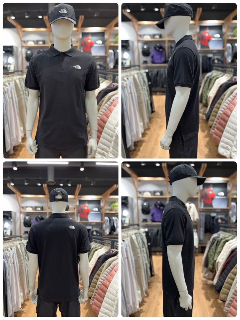 ノースフェイス オールデイ クラシック ポロシャツ ブラック色 XXXL ノースフェイス オールデイ クラシック ポロシャツ ブラック色 XXXL