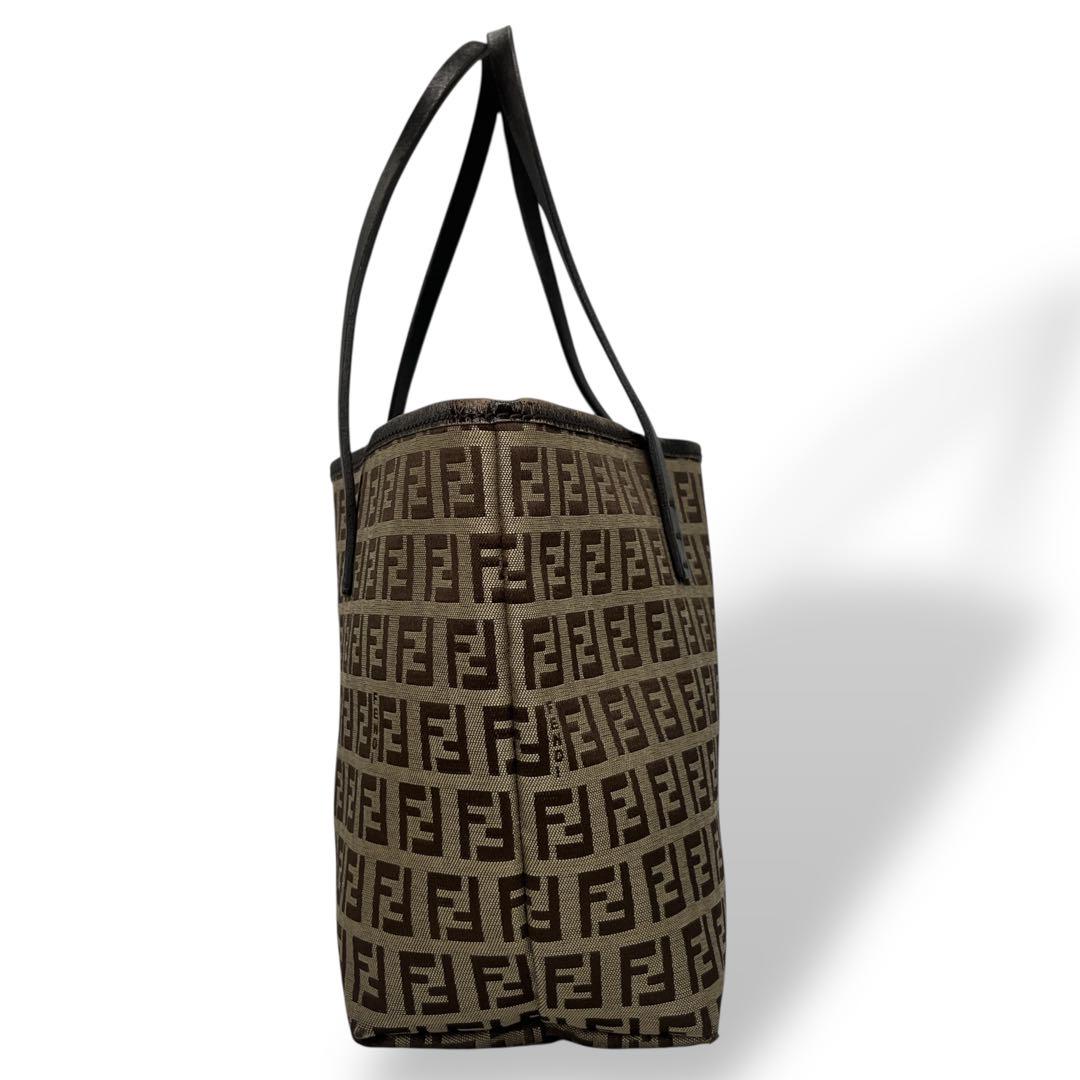 FENDI ズッキーノ バニティ キャンバス ハンドバッグ ミニポーチ ポーチ付き フェンディ ハンドバッグ ズッキーノ ミニトート