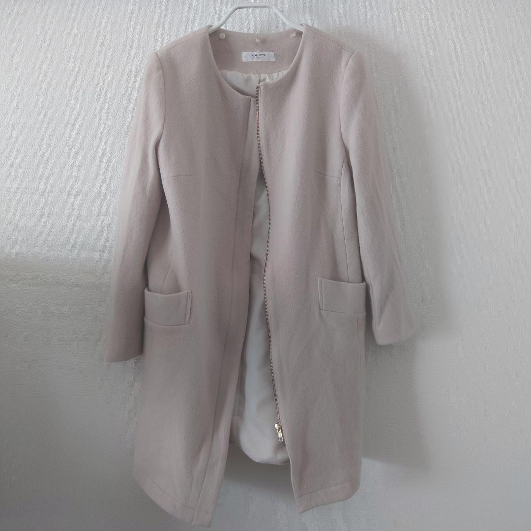 ノーリーズ】2way取外しフードジレ付きバイカラーチェスターコート www